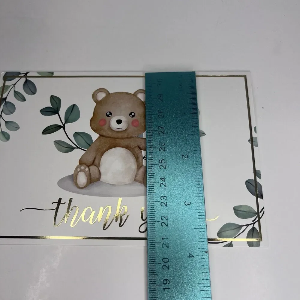 Woodland Gold Foil Thank You Cards, 6 Designs / 36 Count - New Open Box